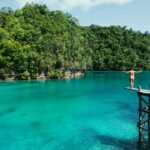 Aerial view of Naked Island white sandbar during 3 days in Siargao itinerary, Philippines