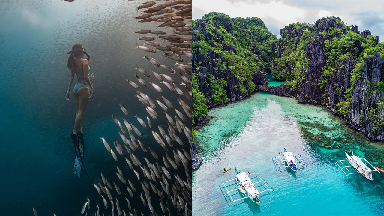 Cebu waterfalls and Palawan lagoons comparison for first-time travelers