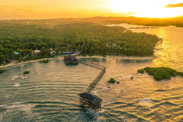 Cloud 9 surf break viewed from the platform, Siargao South Land Tour Philippines
