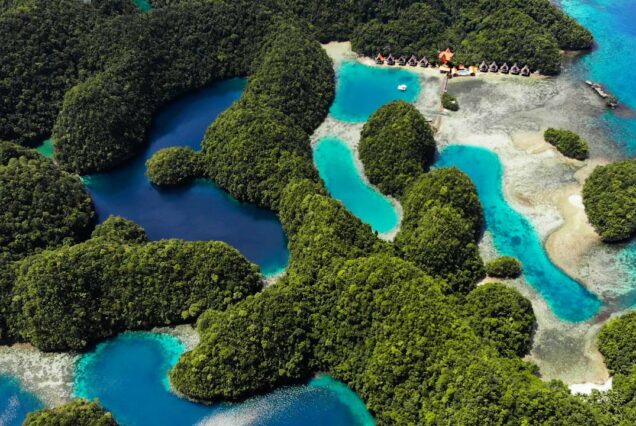 Dramatic limestone cliffs at Sohoton Cove, Siargao Philippines day tour